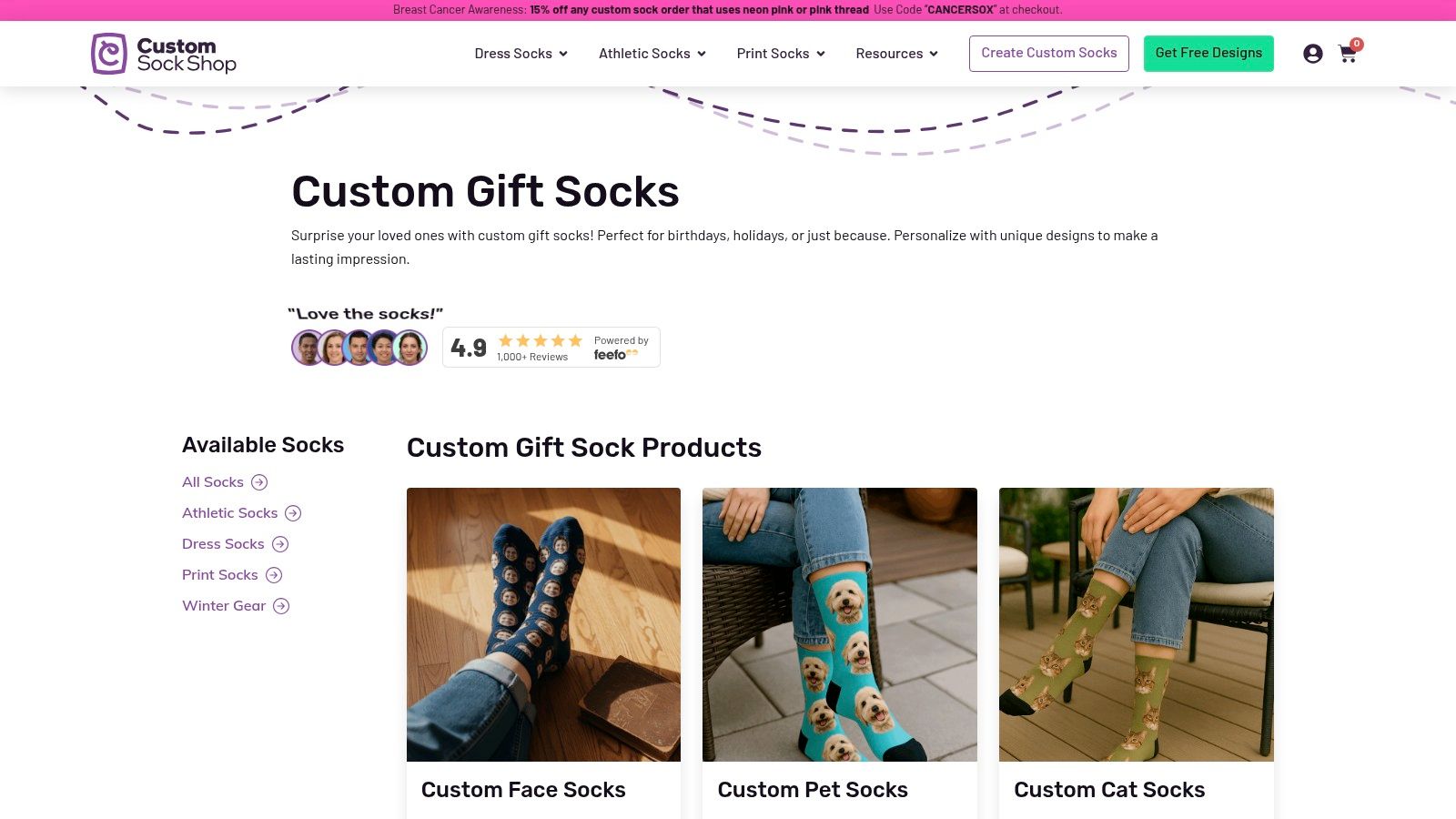 Custom Gift Socks