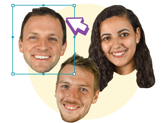 multiple face selection